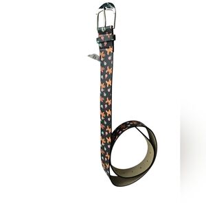 Black Gingerbread and Candy Print Belt